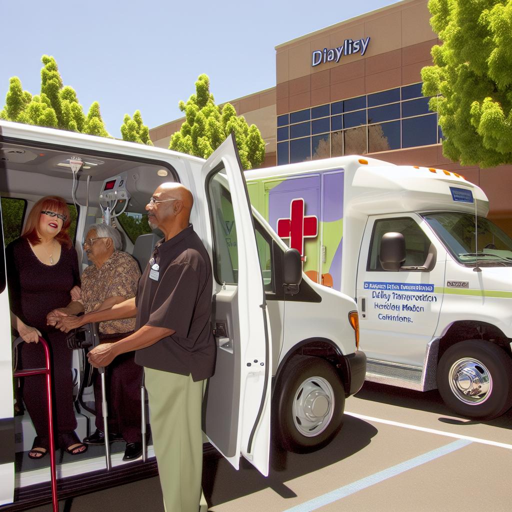 Dialysis transportation, and hospital transportation pick up seniors at those locations